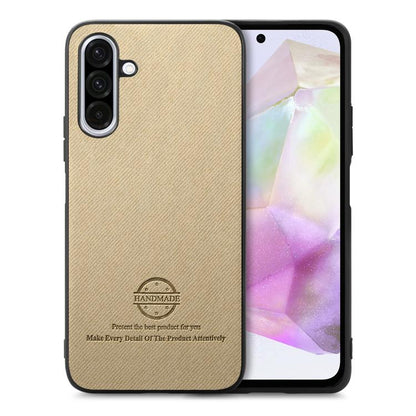Twill Fabric Leather Skin Back Phone Case, For Samsung Galaxy S21 Ultra 5G, For Samsung Galaxy A06, For Samsung Galaxy A16