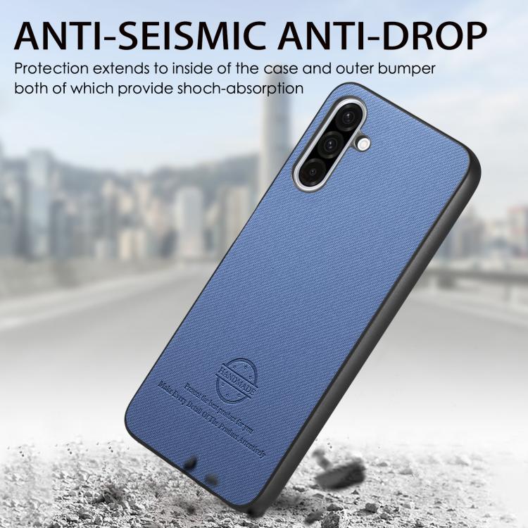 Twill Fabric Leather Skin Back Phone Case, For Samsung Galaxy A26, For Samsung Galaxy A36, For Samsung Galaxy S25 5G