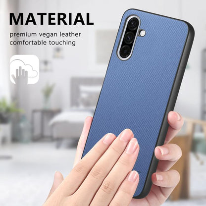 Twill Fabric Leather Skin Back Phone Case, For Samsung Galaxy A26, For Samsung Galaxy A36, For Samsung Galaxy S25 5G