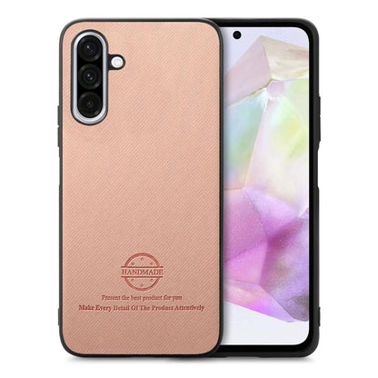 Twill Fabric Leather Skin Back Phone Case, For Samsung Galaxy A26, For Samsung Galaxy A36, For Samsung Galaxy S25 5G