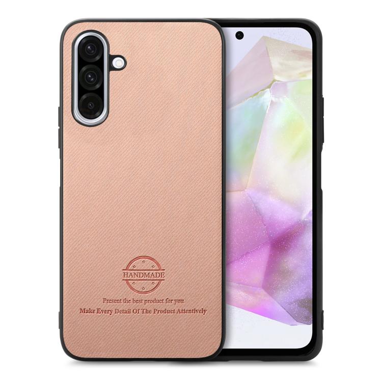 Twill Fabric Leather Skin Back Phone Case, For Samsung Galaxy A57 5G, For Samsung Galaxy A37 5G, For Samsung Galaxy A56 5G