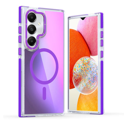 Dual-Color Gradient Discolor MagSafe Phone Case, For Galaxy S23+ 5G, For Galaxy S23 5G, For Galaxy A14, For Galaxy S22 Ultra 5G, For Galaxy S21 FE 5G, For Galaxy A53