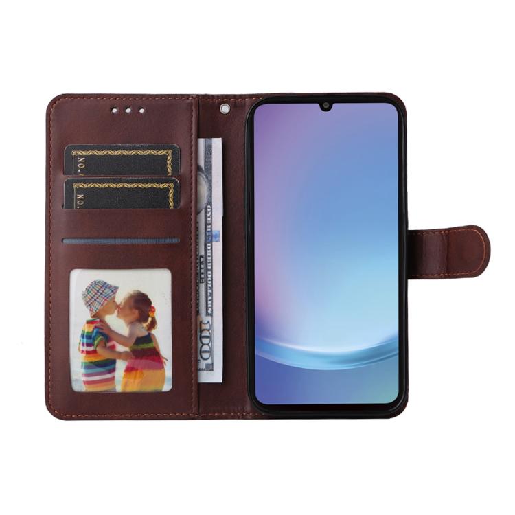 ENKAY Card Wallet Calf Texture Leather Phone Case with Screen Film, For Galaxy A25 Japan / A25e, For Galaxy S24 Ultra 5G, For Galaxy S24+ 5G, For Galaxy S24 5G