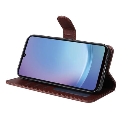 ENKAY Card Wallet Calf Texture Leather Phone Case with Screen Film, For Galaxy A25 Japan / A25e, For Galaxy S24 Ultra 5G, For Galaxy S24+ 5G, For Galaxy S24 5G