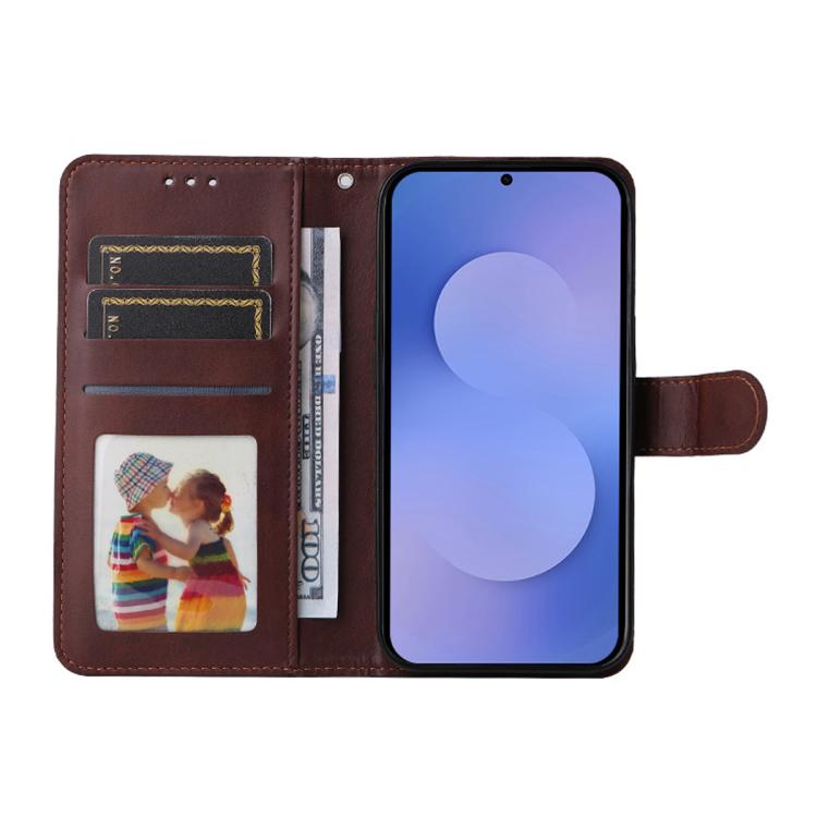ENKAY Card Wallet Calf Texture Leather Phone Case with Screen Film, For Galaxy S26 FE 5G, For Galaxy A57 5G, For Galaxy A37 5G, For Galaxy A27 5G