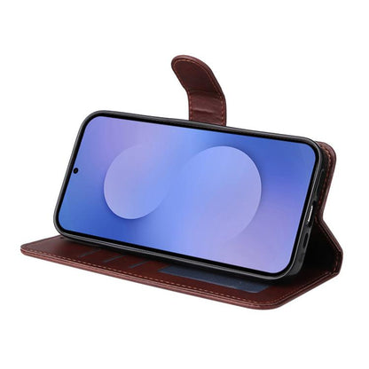 ENKAY Card Wallet Calf Texture Leather Phone Case with Screen Film, For Galaxy S26 FE 5G, For Galaxy A57 5G, For Galaxy A37 5G, For Galaxy A27 5G