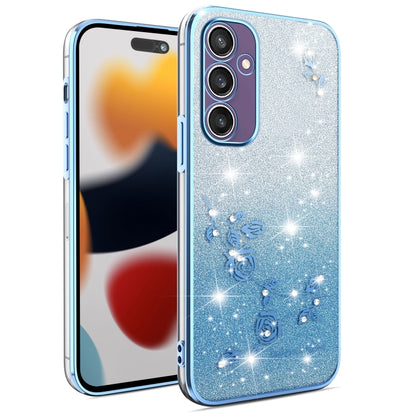 Gradient Glitter Flower All-inclusive Phone Case, For Samsung Galaxy A35, For Samsung Galaxy S24 Ultra 5G, For Samsung Galaxy S24+ 5G, For Samsung Galaxy S24 5G, For Samsung Galaxy A15, For Samsung Galaxy A05, For Samsung Galaxy A05s                   ...