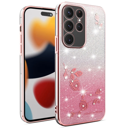 Gradient Glitter Flower All-inclusive Phone Case, For Samsung Galaxy A54 5G, For Samsung Galaxy S23 Ultra 5G, For Samsung Galaxy S23+ 5G, For Samsung Galaxy S23 5G, ForSamsung Galaxy A14, For Samsung Galaxy A12, For Samsung Galaxy S20 FE               ...