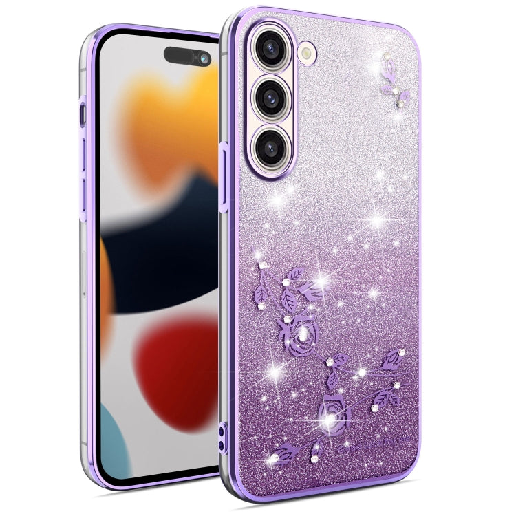 Gradient Glitter Flower All-inclusive Phone Case, For Samsung Galaxy A54 5G, For Samsung Galaxy S23 Ultra 5G, For Samsung Galaxy S23+ 5G, For Samsung Galaxy S23 5G, ForSamsung Galaxy A14, For Samsung Galaxy A12, For Samsung Galaxy S20 FE               ...