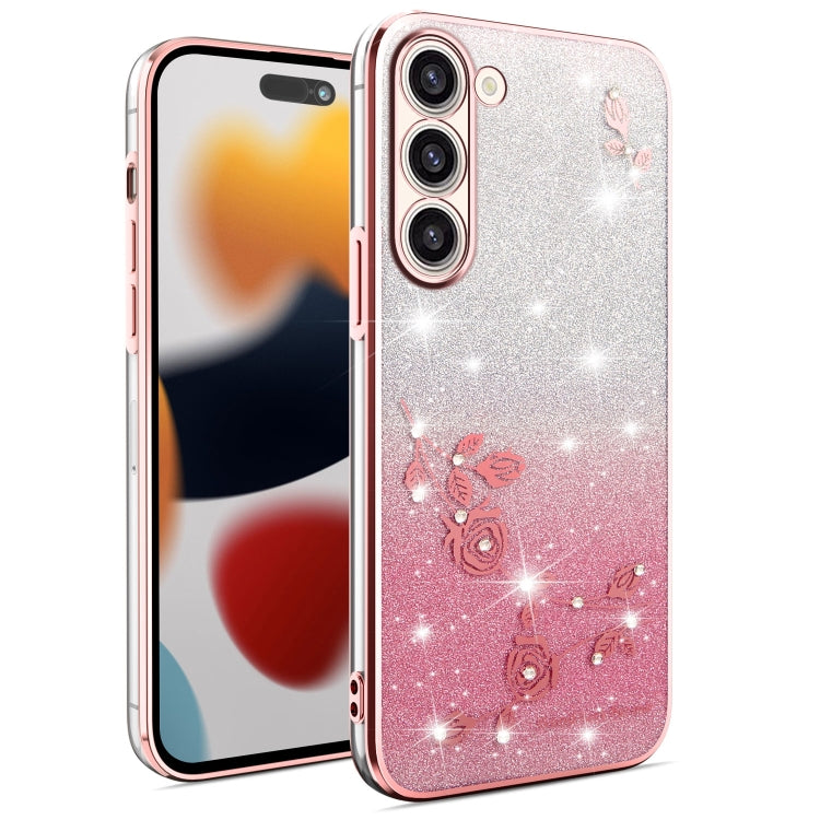 Gradient Glitter Flower All-inclusive Phone Case, For Samsung Galaxy A54 5G, For Samsung Galaxy S23 Ultra 5G, For Samsung Galaxy S23+ 5G, For Samsung Galaxy S23 5G, ForSamsung Galaxy A14, For Samsung Galaxy A12, For Samsung Galaxy S20 FE               ...