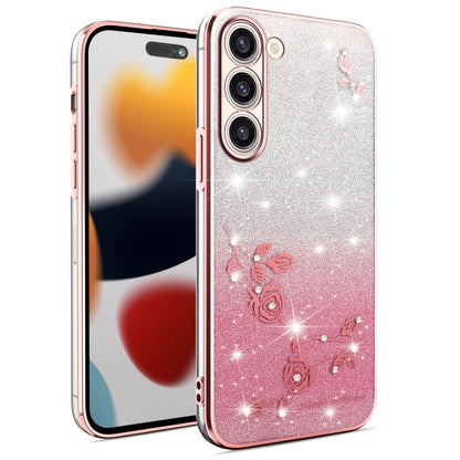 Gradient Glitter Flower All-inclusive Phone Case, For Samsung Galaxy A54 5G, For Samsung Galaxy S23 Ultra 5G, For Samsung Galaxy S23+ 5G, For Samsung Galaxy S23 5G, ForSamsung Galaxy A14, For Samsung Galaxy A12, For Samsung Galaxy S20 FE               ...