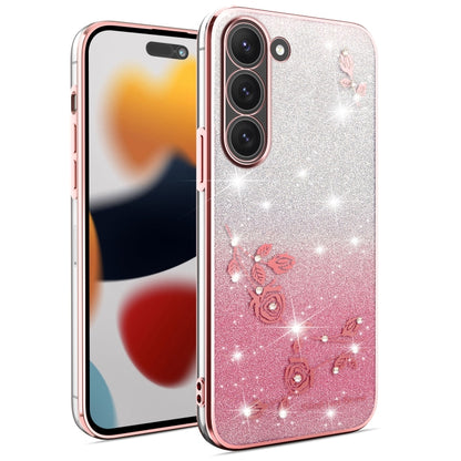 Gradient Glitter Flower All-inclusive Phone Case, For Samsung Galaxy A54 5G, For Samsung Galaxy S23 Ultra 5G, For Samsung Galaxy S23+ 5G, For Samsung Galaxy S23 5G, ForSamsung Galaxy A14, For Samsung Galaxy A12, For Samsung Galaxy S20 FE               ...