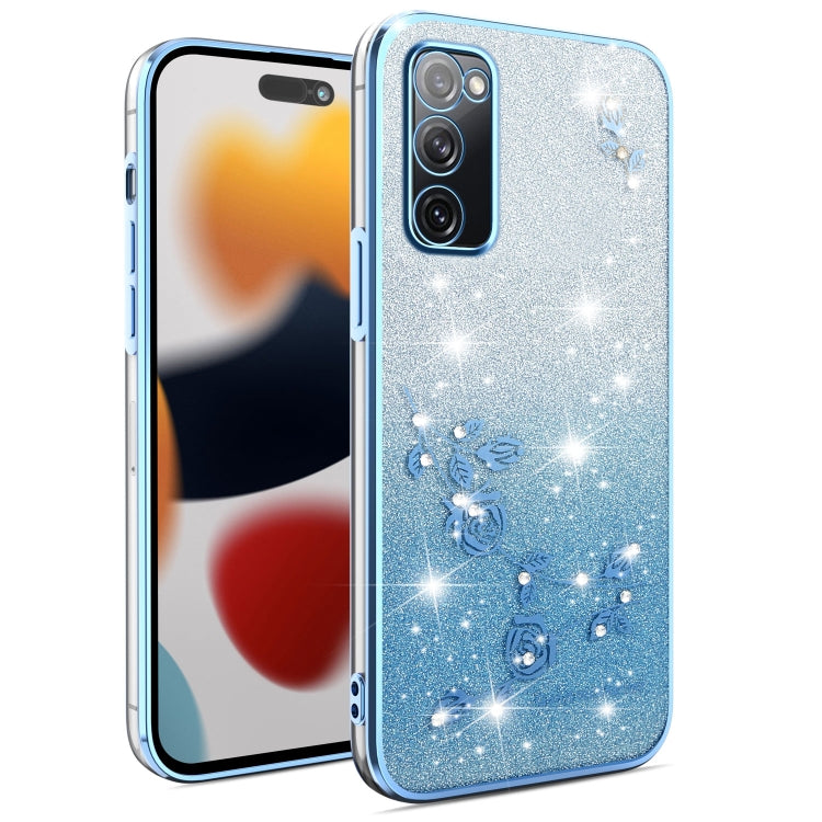 Gradient Glitter Flower All-inclusive Phone Case, For Samsung Galaxy A54 5G, For Samsung Galaxy S23 Ultra 5G, For Samsung Galaxy S23+ 5G, For Samsung Galaxy S23 5G, ForSamsung Galaxy A14, For Samsung Galaxy A12, For Samsung Galaxy S20 FE               ...
