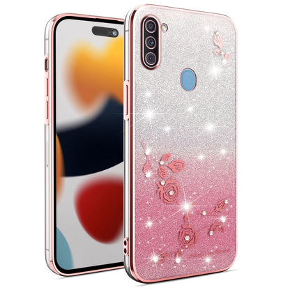 Gradient Glitter Flower All-inclusive Phone Case, For Samsung Galaxy S21 Ultra 5G, For Samsung Galaxy A42, ForSamsung Galaxy A51 5G, For Samsung Galaxy S20+, For Samsung Galaxy A11, For Samsung Galaxy S20 Ultra, For Samsung Galaxy S20                  ...