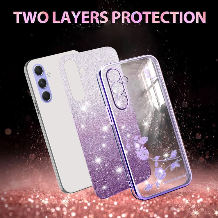 Gradient Glitter Flower All-inclusive Phone Case, For Samsung Galaxy A54 5G, For Samsung Galaxy S23 Ultra 5G, For Samsung Galaxy S23+ 5G, For Samsung Galaxy S23 5G, ForSamsung Galaxy A14, For Samsung Galaxy A12, For Samsung Galaxy S20 FE               ...