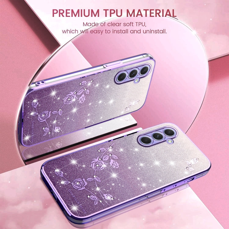 Gradient Glitter Flower All-inclusive Phone Case, For Samsung Galaxy A54 5G, For Samsung Galaxy S23 Ultra 5G, For Samsung Galaxy S23+ 5G, For Samsung Galaxy S23 5G, ForSamsung Galaxy A14, For Samsung Galaxy A12, For Samsung Galaxy S20 FE               ...