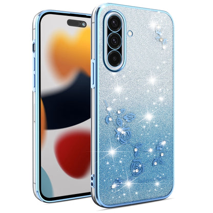 Gradient Glitter Flower All-inclusive Phone Case, For Samsung Galaxy A36, For Samsung Galaxy S25 5G, For Samsung Galaxy S25+ 5G, For Samsung Galaxy S25 Ultra 5G, For Samsung Galaxy A16 5G, For Samsung Galaxy A06 4G, For Samsung Galaxy S24 FE 5G        ...