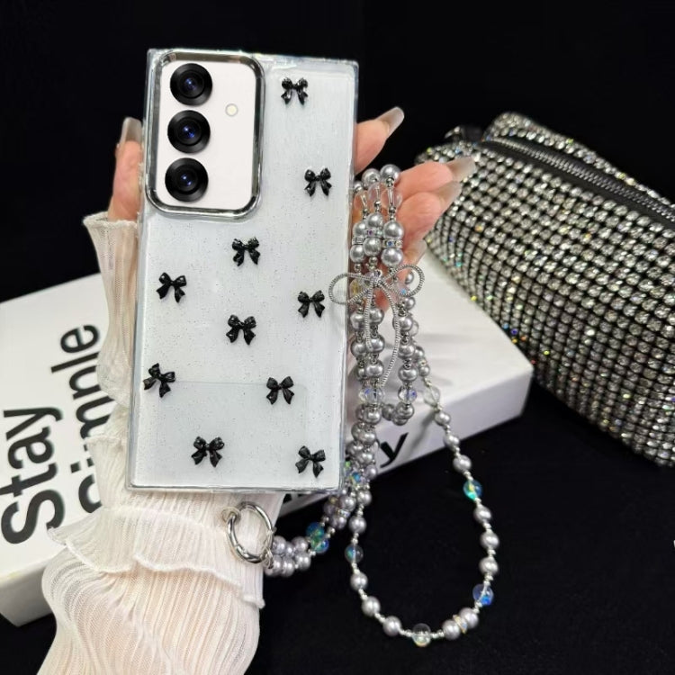 Little Fresh Bow Neck Chain TPU Phone Case, For Samsung Galaxy S25 5G, For Samsung Galaxy S25+ 5G, For Samsung Galaxy S25 Ultra 5G, For Samsung Galaxy A16 5G, For Samsung Galaxy S24 FE 5G, For Samsung Galaxy A55