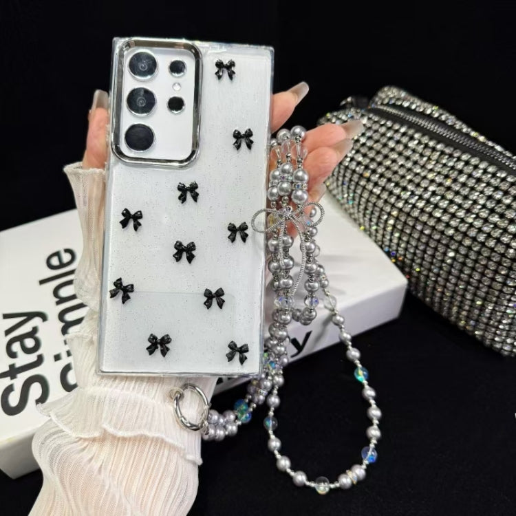 Little Fresh Bow Neck Chain TPU Phone Case, For Samsung Galaxy S23 Ultra 5G, For Samsung Galaxy S23+ 5G, For Samsung Galaxy S23 5G, For Samsung Galaxy A14 5G, For Samsung Galaxy S22 Ultra 5G, For Samsung Galaxy S22+ 5G