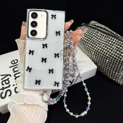Little Fresh Bow Neck Chain TPU Phone Case, For Samsung Galaxy S23 Ultra 5G, For Samsung Galaxy S23+ 5G, For Samsung Galaxy S23 5G, For Samsung Galaxy A14 5G, For Samsung Galaxy S22 Ultra 5G, For Samsung Galaxy S22+ 5G