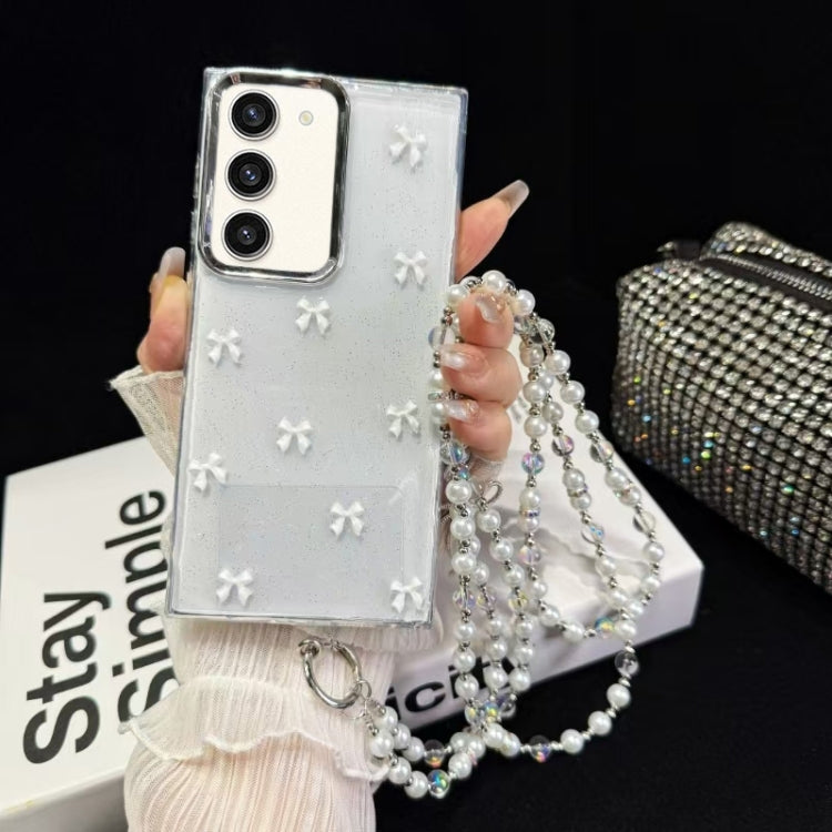 Little Fresh Bow Neck Chain TPU Phone Case, For Samsung Galaxy S23 Ultra 5G, For Samsung Galaxy S23+ 5G, For Samsung Galaxy S23 5G, For Samsung Galaxy A14 5G, For Samsung Galaxy S22 Ultra 5G, For Samsung Galaxy S22+ 5G