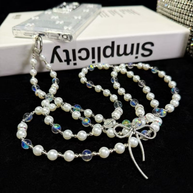 Little Fresh Bow Neck Chain TPU Phone Case, For Samsung Galaxy A35, For Samsung Galaxy S24 Ultra 5G, For Samsung Galaxy S24+ 5G, For Samsung Galaxy S24 5G, For Samsung Galaxy A15, For Samsung Galaxy A25 5G