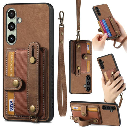 Retro Cross Wristband Wallet Leather Back Phone Case, For Samsung Galaxy A57 5G, For Samsung Galaxy A37 5G, For Samsung Galaxy S25 Edge 5G, For Samsung Galaxy A56 5G
