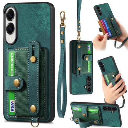 Retro Cross Wristband Wallet Leather Back Phone Case, For Samsung Galaxy A57 5G, For Samsung Galaxy A37 5G, For Samsung Galaxy S25 Edge 5G, For Samsung Galaxy A56 5G