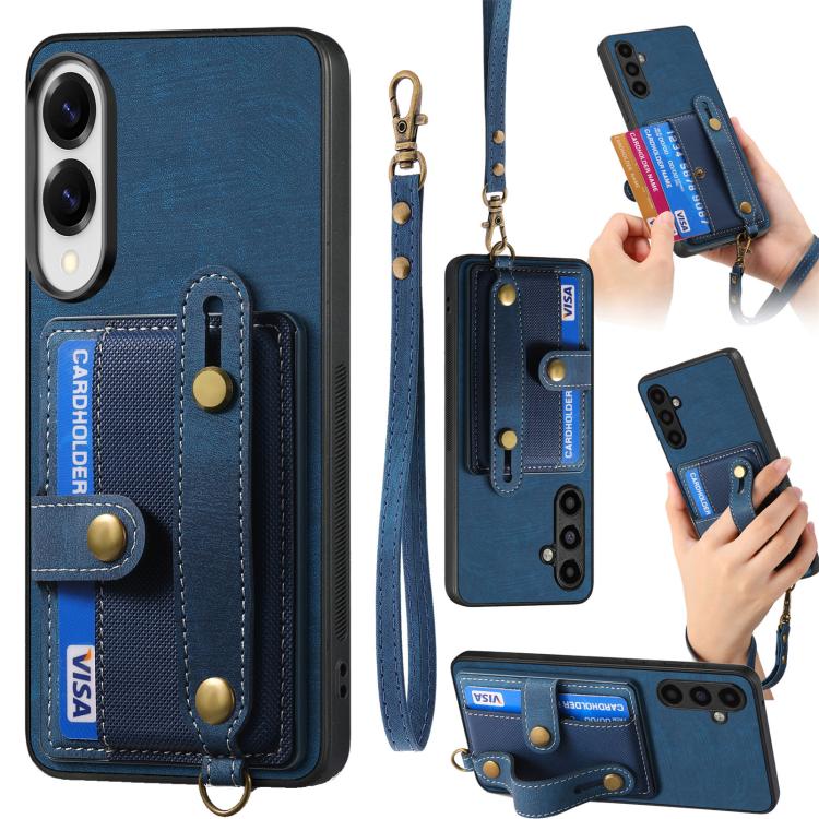 Retro Cross Wristband Wallet Leather Back Phone Case, For Samsung Galaxy A57 5G, For Samsung Galaxy A37 5G, For Samsung Galaxy S25 Edge 5G, For Samsung Galaxy A56 5G