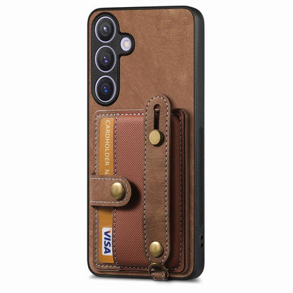 Retro Cross Wristband Wallet Leather Back Phone Case, For Samsung Galaxy A57 5G, For Samsung Galaxy A37 5G, For Samsung Galaxy S25 Edge 5G, For Samsung Galaxy A56 5G