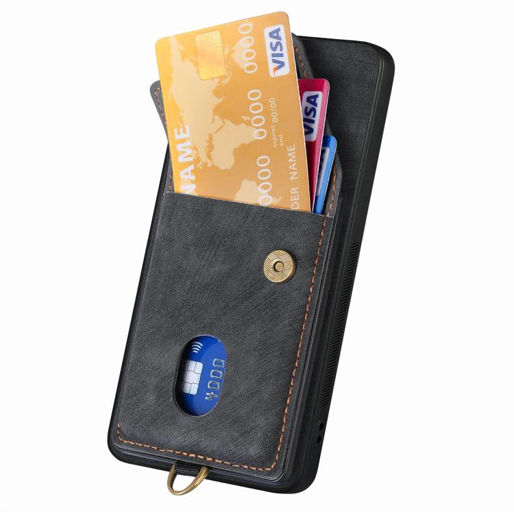 Retro Card Wallet Fold Leather Phone Case with Strap, For Samsung Galaxy A57 5G, For Samsung Galaxy A37 5G, For Samsung Galaxy S25 Edge 5G, For Samsung Galaxy A56 5G