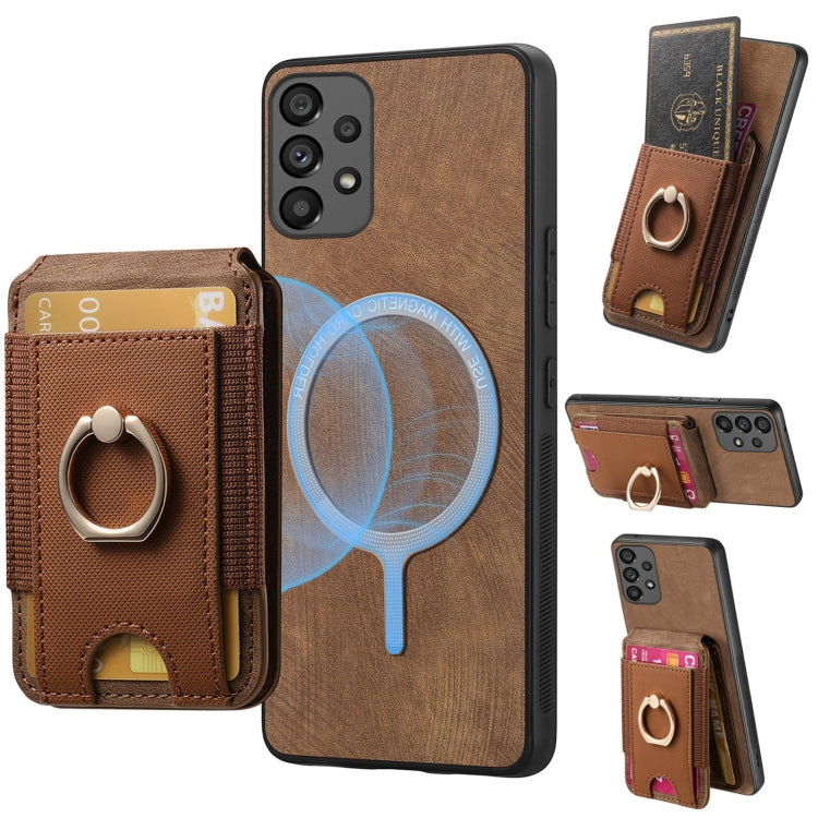 Retro Splitable Magnetic Stand Card Bag Leather Phone Case, For Samsung Galaxy A33  5G, For Samsung Galaxy A13 4G, For Samsung Galaxy S22 Ultra 5G, For Samsung Galaxy S22+ 5G