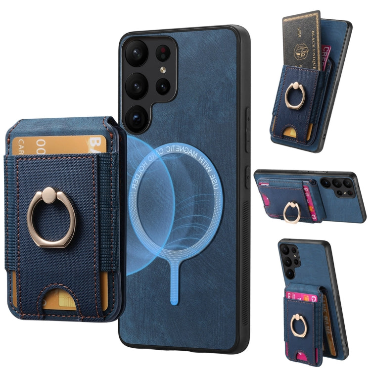 Retro Splitable Magnetic Stand Card Bag Leather Phone Case, For Samsung Galaxy A33  5G, For Samsung Galaxy A13 4G, For Samsung Galaxy S22 Ultra 5G, For Samsung Galaxy S22+ 5G
