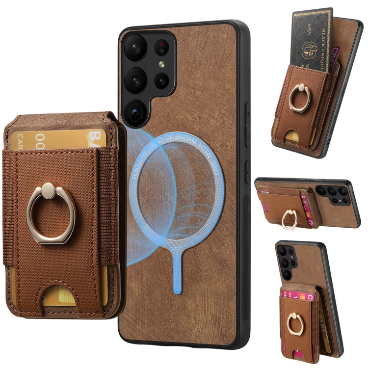 Retro Splitable Magnetic Stand Card Bag Leather Phone Case, For Samsung Galaxy A33  5G, For Samsung Galaxy A13 4G, For Samsung Galaxy S22 Ultra 5G, For Samsung Galaxy S22+ 5G