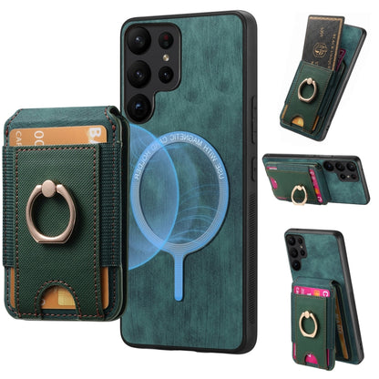 Retro Splitable Magnetic Stand Card Bag Leather Phone Case, For Samsung Galaxy A33  5G, For Samsung Galaxy A13 4G, For Samsung Galaxy S22 Ultra 5G, For Samsung Galaxy S22+ 5G