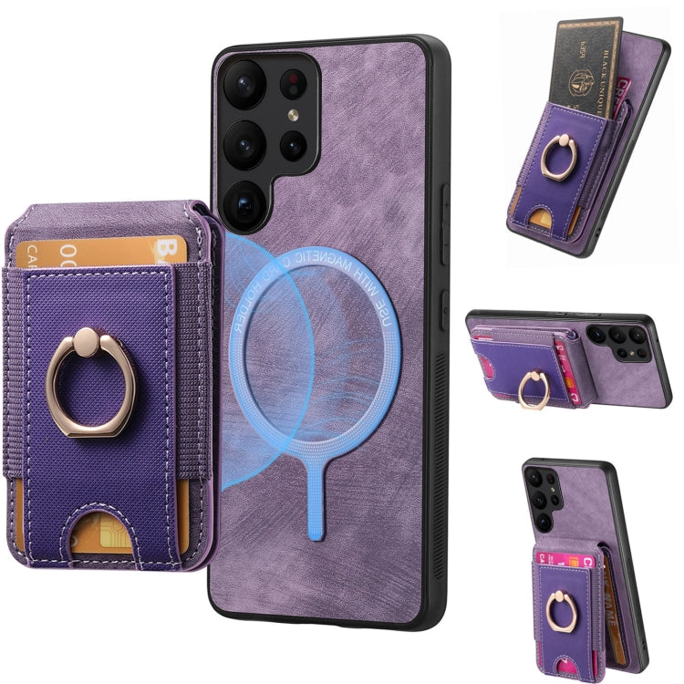 Retro Splitable Magnetic Stand Card Bag Leather Phone Case, For Samsung Galaxy A33  5G, For Samsung Galaxy A13 4G, For Samsung Galaxy S22 Ultra 5G, For Samsung Galaxy S22+ 5G