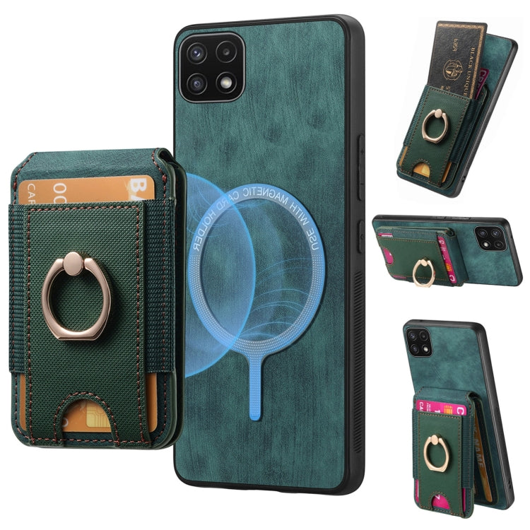 Retro Splitable Magnetic Stand Card Bag Leather Phone Case, For Samsung Galaxy S22 5G, For Samsung Galaxy M32 4G, For Samsung Galaxy A22 4G, For Samsung Galaxy A22 5G