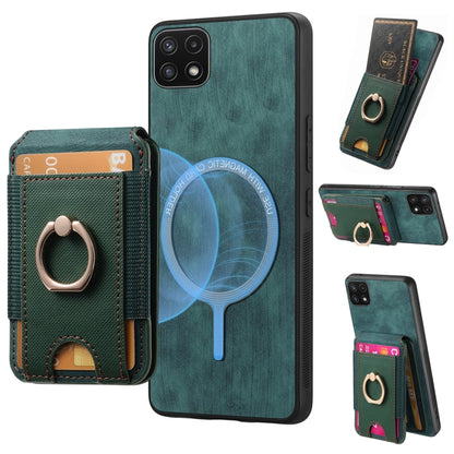 Retro Splitable Magnetic Stand Card Bag Leather Phone Case, For Samsung Galaxy S22 5G, For Samsung Galaxy M32 4G, For Samsung Galaxy A22 4G, For Samsung Galaxy A22 5G