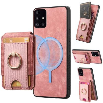 Retro Splitable Magnetic Stand Card Bag Leather Phone Case, For Samsung Galaxy A31, For Samsung Galaxy A71, For Samsung Galaxy A51, For Samsung Galaxy Note9