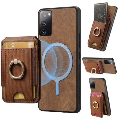 Retro Splitable Magnetic Stand Card Bag Leather Phone Case, For Samsung Galaxy S20 FE, For Samsung Galaxy A53 5G, For Samsung Galaxy A82 5G, For Samsung Galaxy M62 / F62