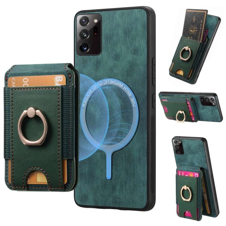 Retro Splitable Magnetic Stand Card Bag Leather Phone Case, For Samsung Galaxy A52, For Samsung Galaxy Note20 Ultra, For Samsung Galaxy Note20, For Samsung Galaxy A70 / A70s