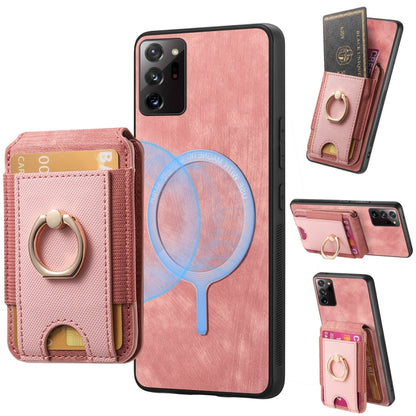 Retro Splitable Magnetic Stand Card Bag Leather Phone Case, For Samsung Galaxy A52, For Samsung Galaxy Note20 Ultra, For Samsung Galaxy Note20, For Samsung Galaxy S20