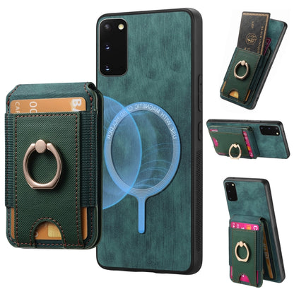 Retro Splitable Magnetic Stand Card Bag Leather Phone Case, For Samsung Galaxy A52, For Samsung Galaxy Note20 Ultra, For Samsung Galaxy Note20, For Samsung Galaxy S20