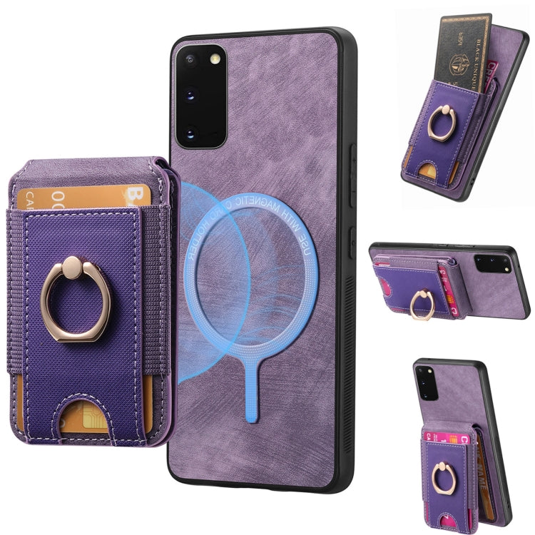 Retro Splitable Magnetic Stand Card Bag Leather Phone Case, For Samsung Galaxy A52, For Samsung Galaxy Note20 Ultra, For Samsung Galaxy Note20, For Samsung Galaxy A70 / A70s