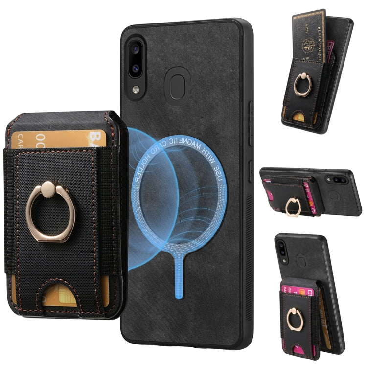Retro Splitable Magnetic Stand Card Bag Leather Phone Case, For Samsung Galaxy S20, For Samsung Galaxy A70 / A70s, For Samsung Galaxy A30 / A20 / M10s, For Samsung Galaxy A50 / A50s / A30s