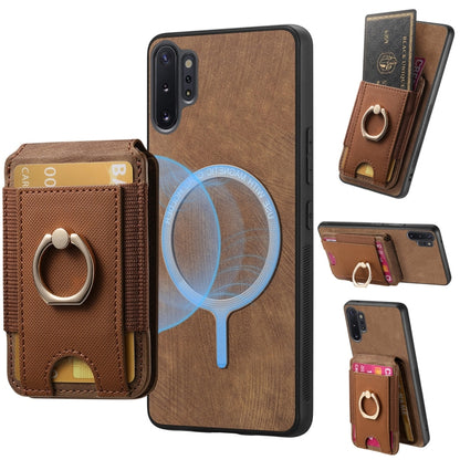 Retro Splitable Magnetic Stand Card Bag Leather Phone Case, For Samsung Galaxy Note10+, For Samsung Galaxy S8+