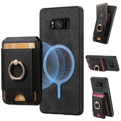 Retro Splitable Magnetic Stand Card Bag Leather Phone Case, For Samsung Galaxy Note10+, For Samsung Galaxy S8+