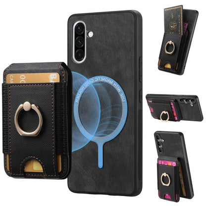 Retro Splitable Magnetic Stand Card Bag Leather Phone Case, For Samsung Galaxy S25 Edge 5G, For Samsung Galaxy A56 5G, For Samsung Galaxy A36, For Samsung Galaxy S25 5G