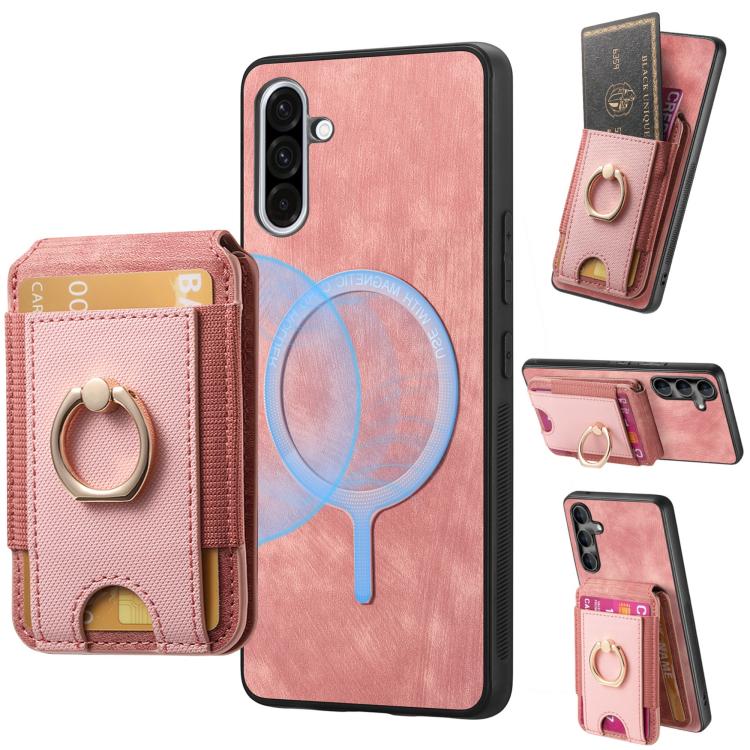 Retro Splitable Magnetic Stand Card Bag Leather Phone Case, For Samsung Galaxy S25 Edge 5G, For Samsung Galaxy A56 5G, For Samsung Galaxy A36, For Samsung Galaxy S25 5G