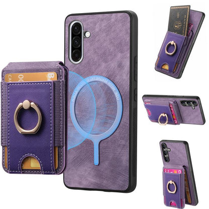 Retro Splitable Magnetic Stand Card Bag Leather Phone Case, For Samsung Galaxy S25 Edge 5G, For Samsung Galaxy A56 5G, For Samsung Galaxy A36, For Samsung Galaxy S25 5G